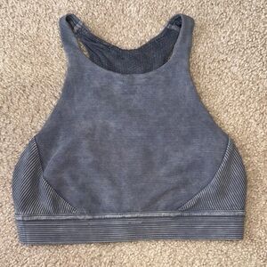 Lululemon denim ribbed sports bra
